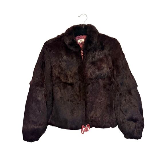 Unbranded Jackets & Blazers - Faux Fur Womens Jacket Medium Deep Purple Coat Winter Outdoor Warm Cozy Lined